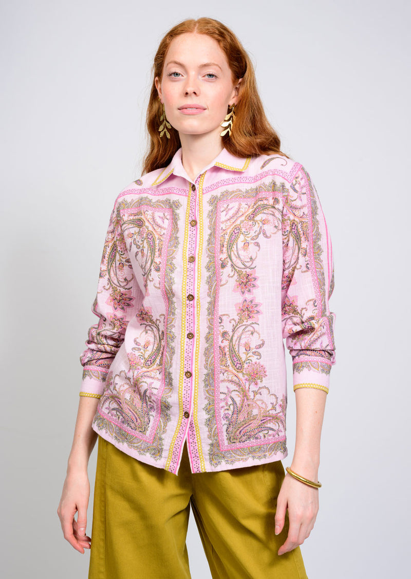 Paisley Border Shirt by Ivy Jane