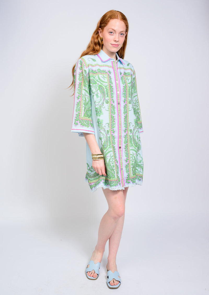 Paisley Shift Dress by Uncle Frank