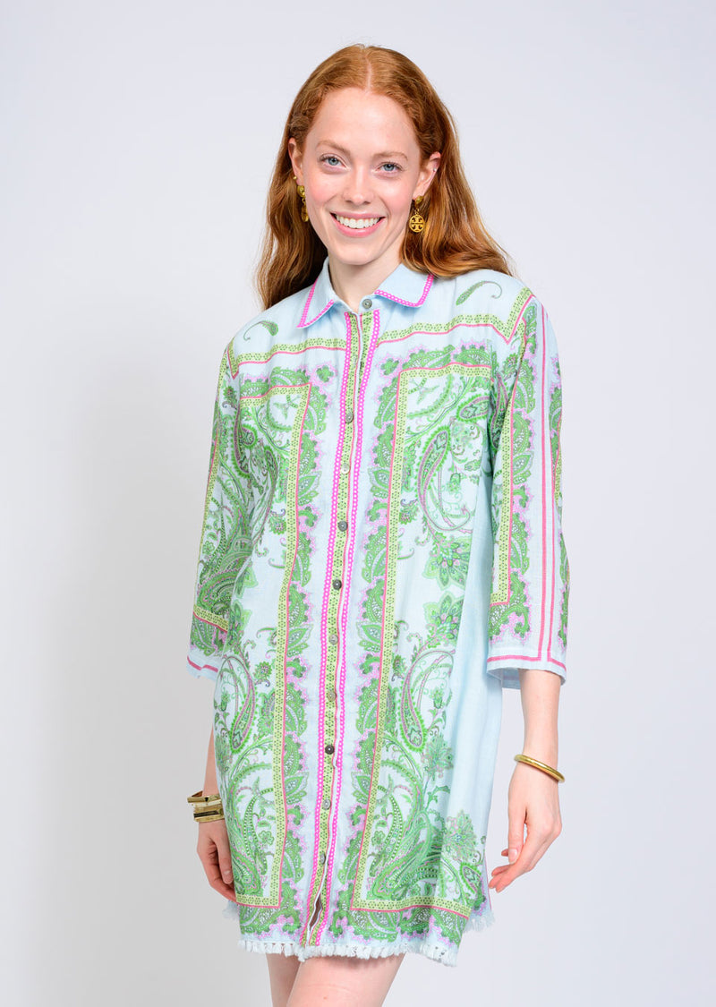 Paisley Shift Dress by Uncle Frank