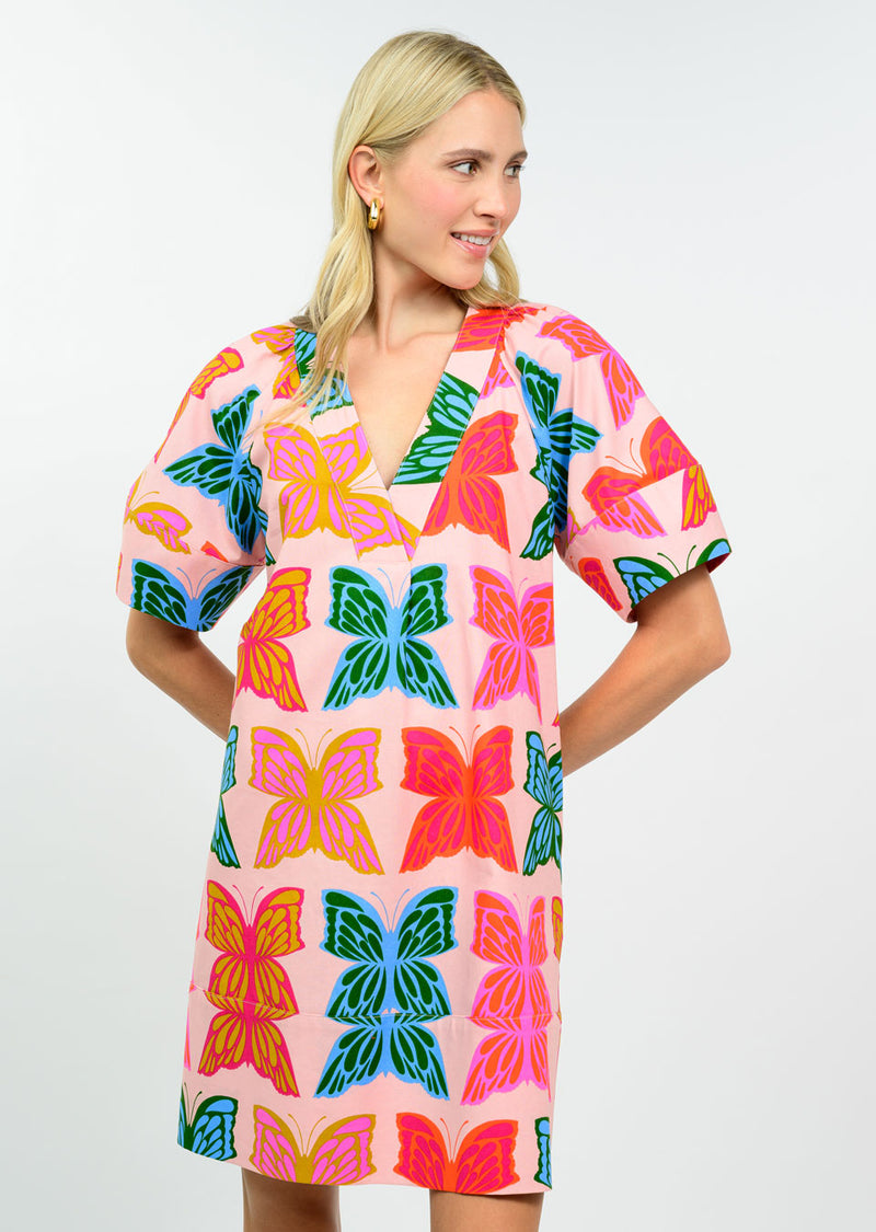 Butterflies Shift Dress Uncle Frank Jilli Boutique 75728