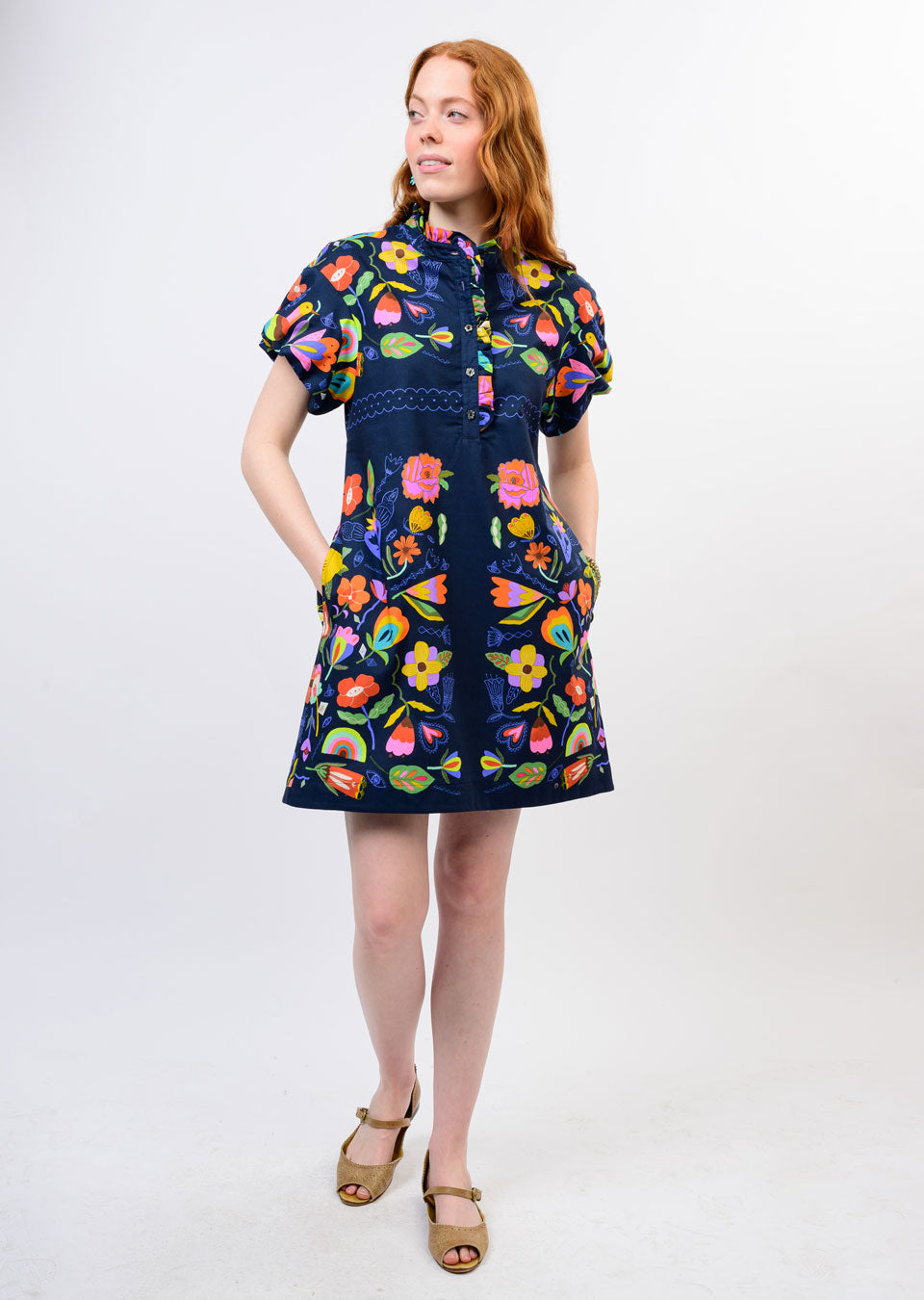 Carlota Navy Dress Sister Mary Jilli Boutique Buckhead Dunwoody