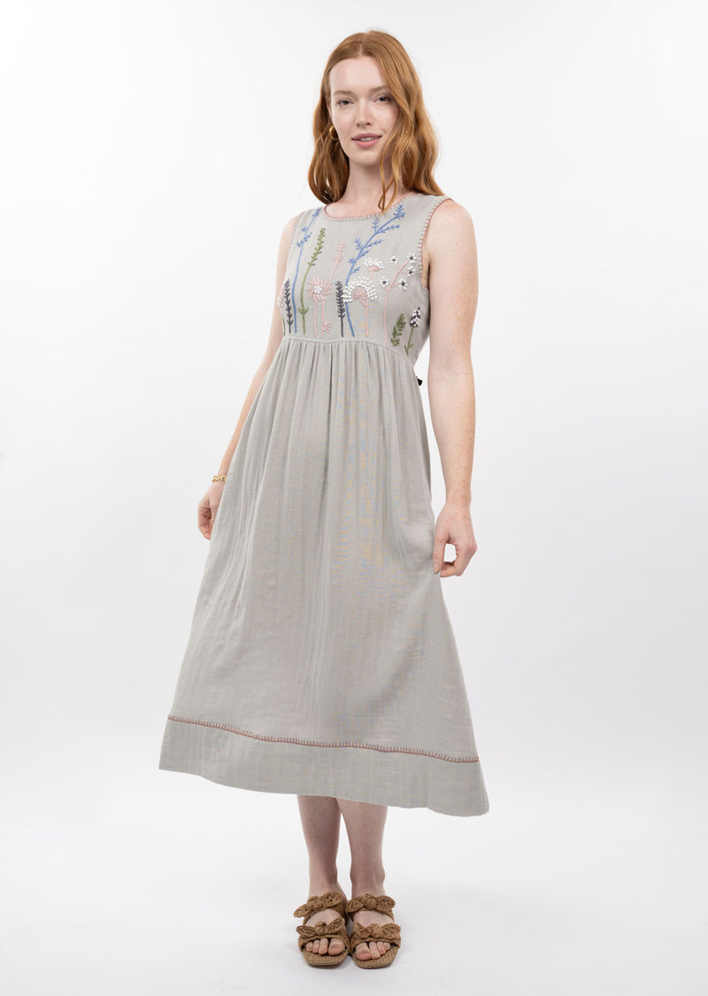 Uncle Frank By Ivy Jane Growing Flowers Dress in Sage Style 74645 Jilli Boutique