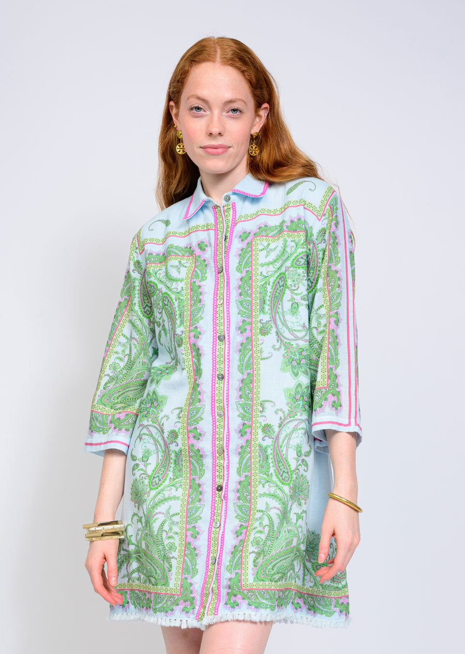Paisley Shift Dress by Uncle Frank
