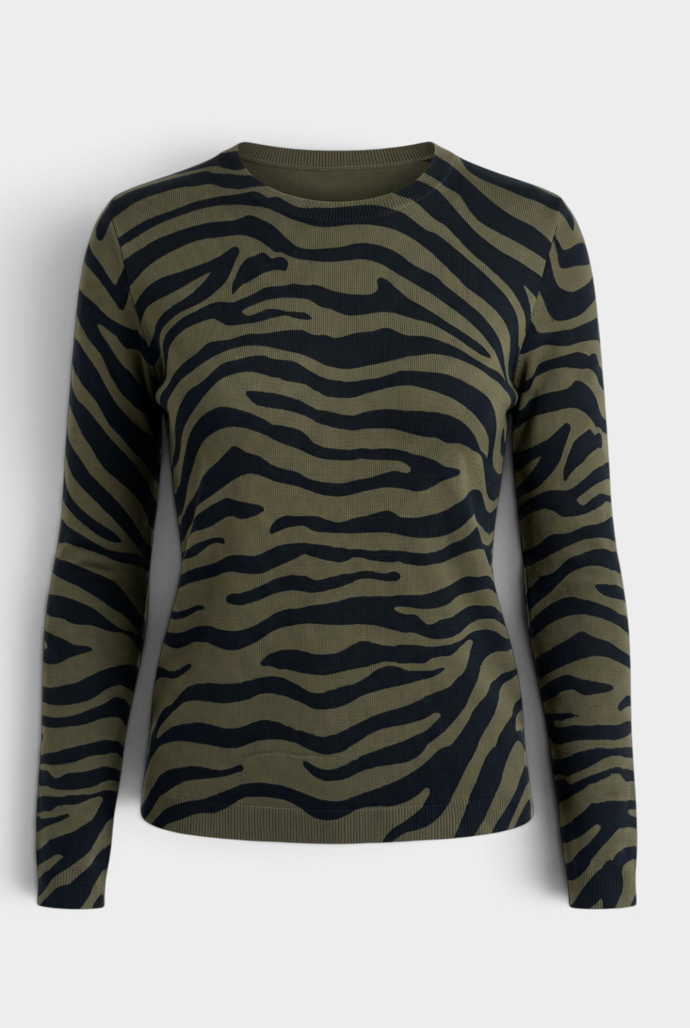 J. Society Tiger Crew Sweater Moss Jilli Boutique Clothing Womens