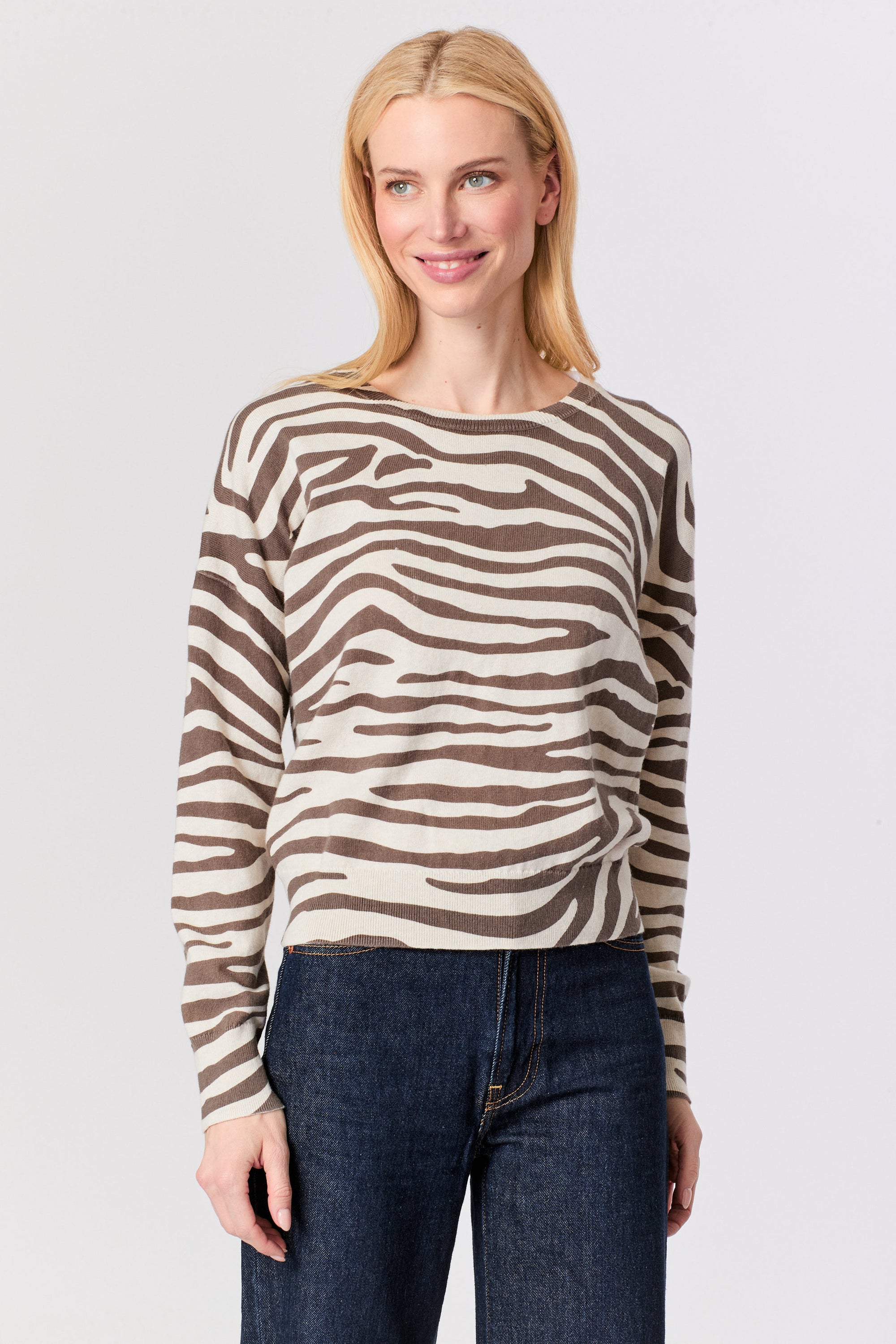 Zebra Print Sweater