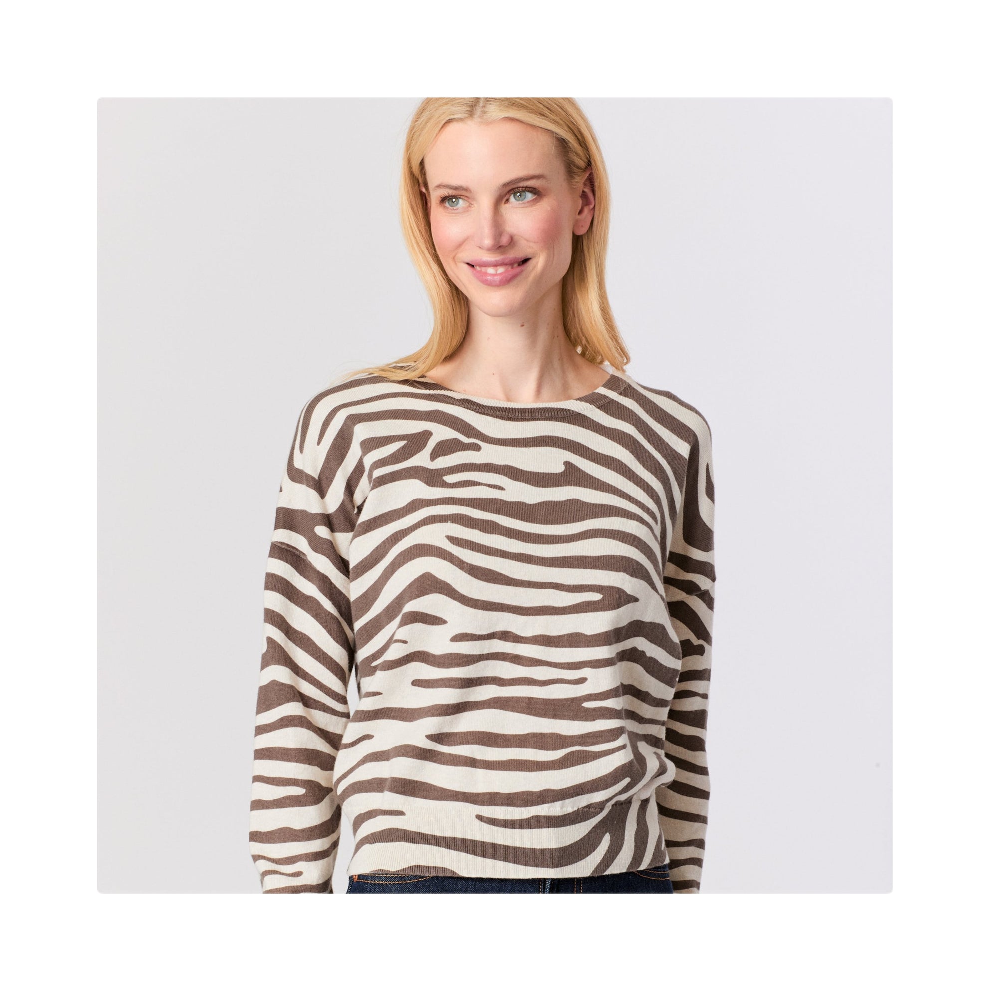 Zebra Print Sweater