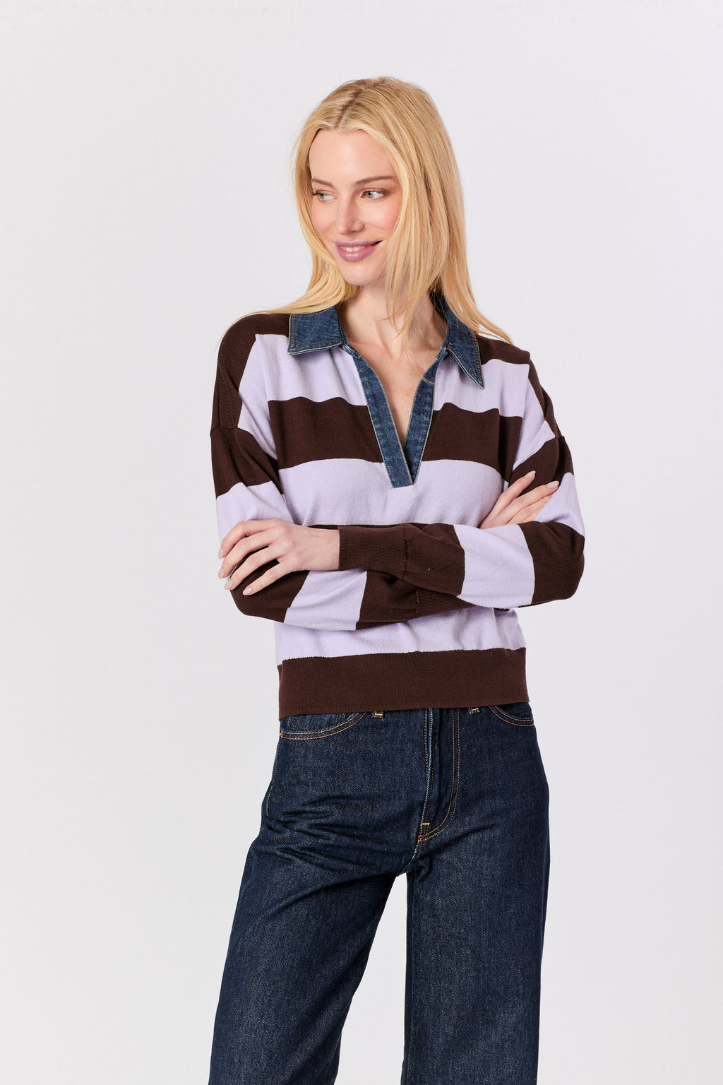J. Society Rugby Shirt Jilli Boutique Cotton