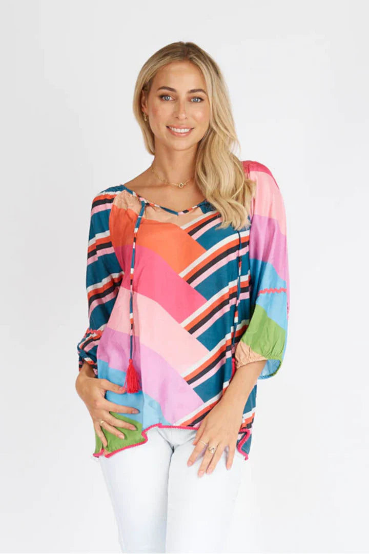 Jagger Top in Print Jilli Boutique Buckhead Atlanta