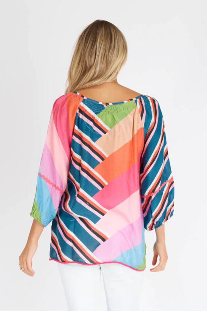 Jagger Top in Print Jilli Boutique Lula Sole Buckhead