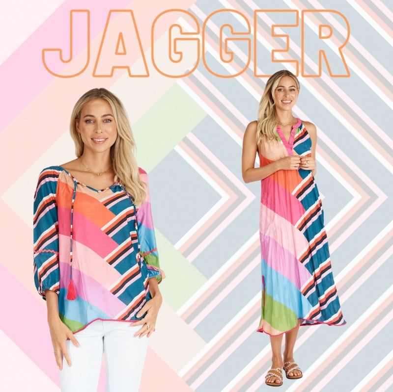 Jagger Top in Print Jilli Boutique Buckhead Dunwoody