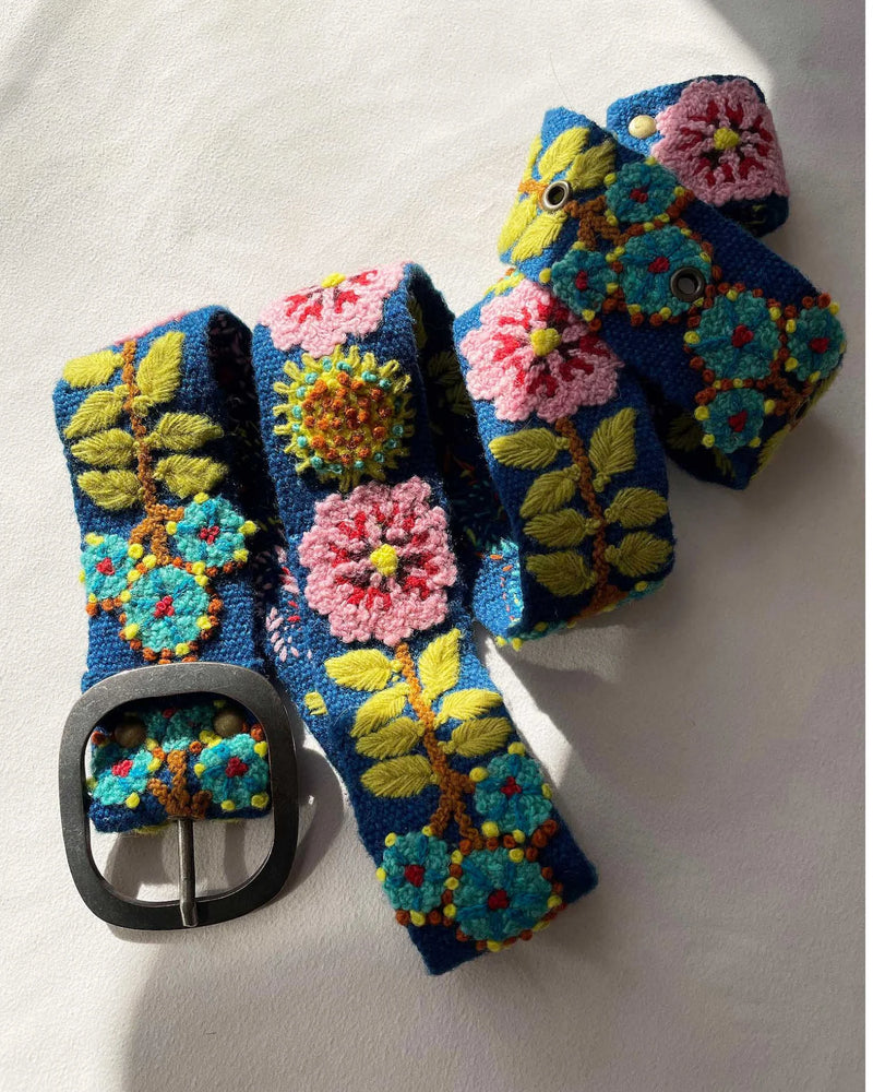 Sunshine Daydream Belt Embroidered Jenny Krauss Jilli Boutique Artisan