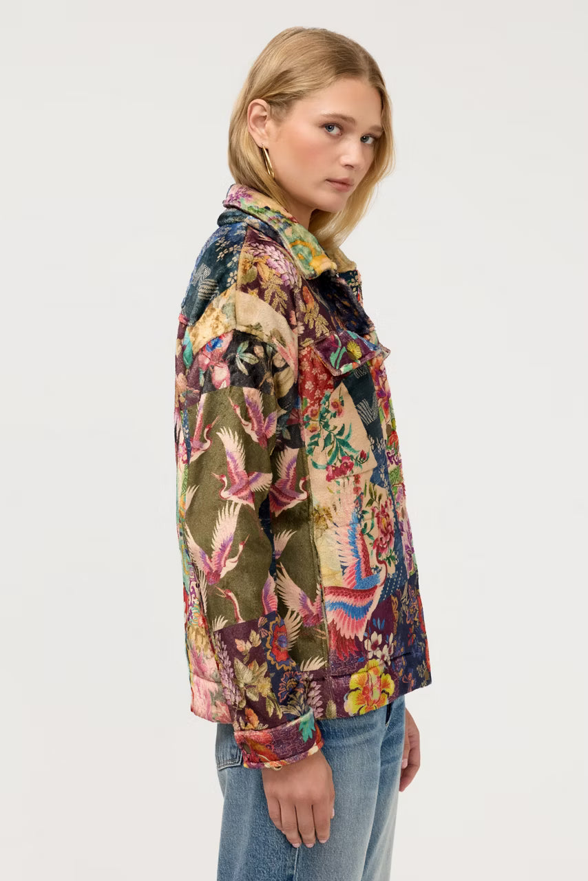 Amelie Sherpa Trucker Jacket - Fabiana Scarf Johnny Was Jilli Boutique