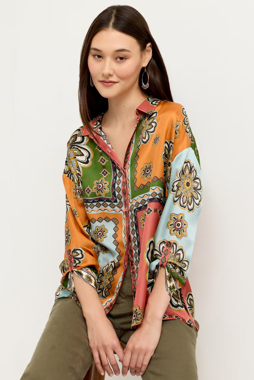THE AUDREY BUTTON UP SHIRT Jilli Boutique Johnny Was Chastain Square