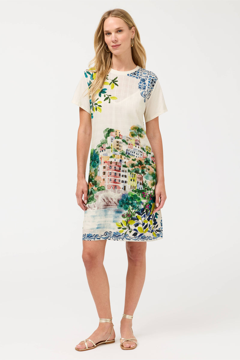 Johnny Was Ondora Jilli Boutique Crew Neck Tee Dress