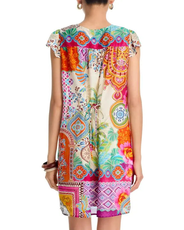 Daisy Printed Dress by Johnny Was Jilli Boutique Cotton Silk