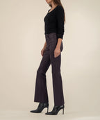 Stella Coated High Rise Flare Pant Kut from the Kloth Jilli Boutique Sangria Coated Denim