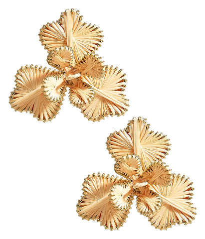 Raffia Flower Earring
