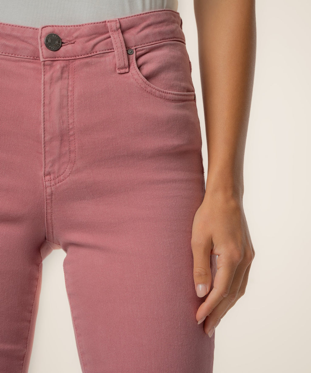 KELSEY HIGH RISE ANKLE FLARE WITH RAW HEM  Rose Garden Kut From The Kloth Jilli Boutique Buckhead