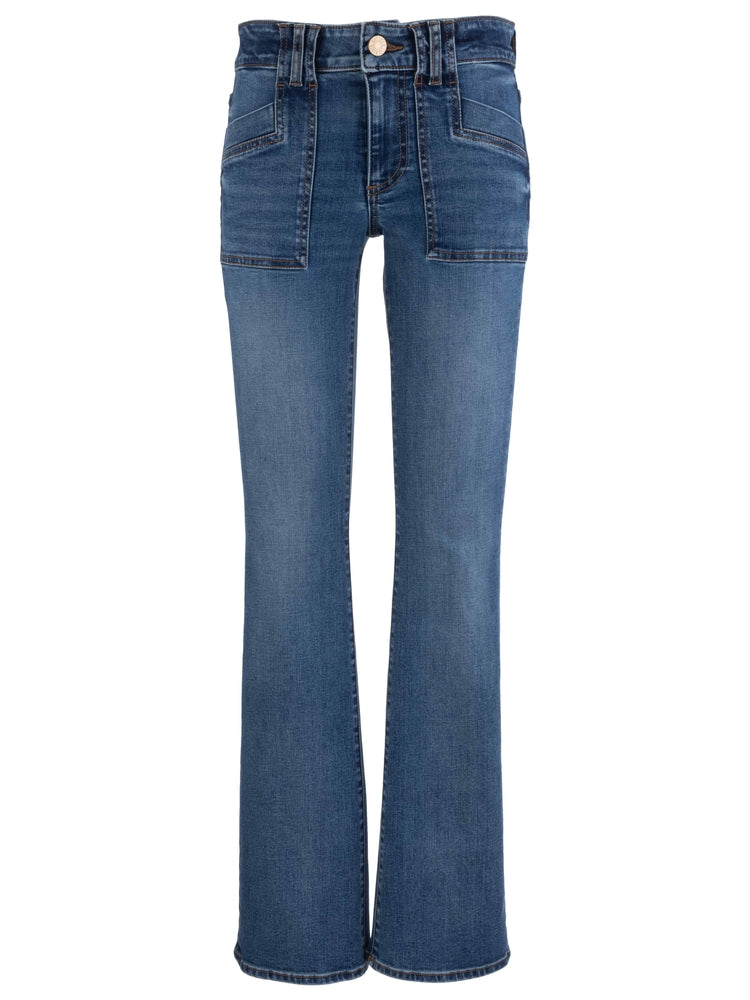 Stella High Rise Flare Clean Hem Denim Jilli Boutique Kut From The Kloth Atlanta