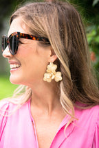 Raffia Flower Earring