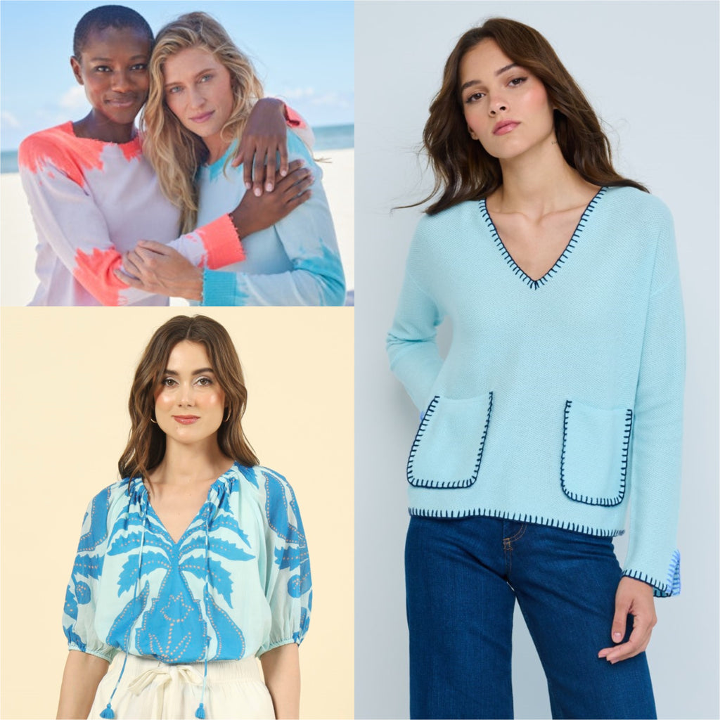 BEACH LOVER AQUA lisa todd jilli boutique