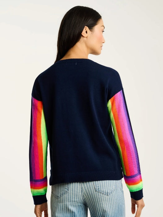 BRITE SIDE Sweater in Navy by Lisa Todd