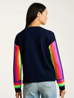 BRITE SIDE Sweater in Navy by Lisa Todd