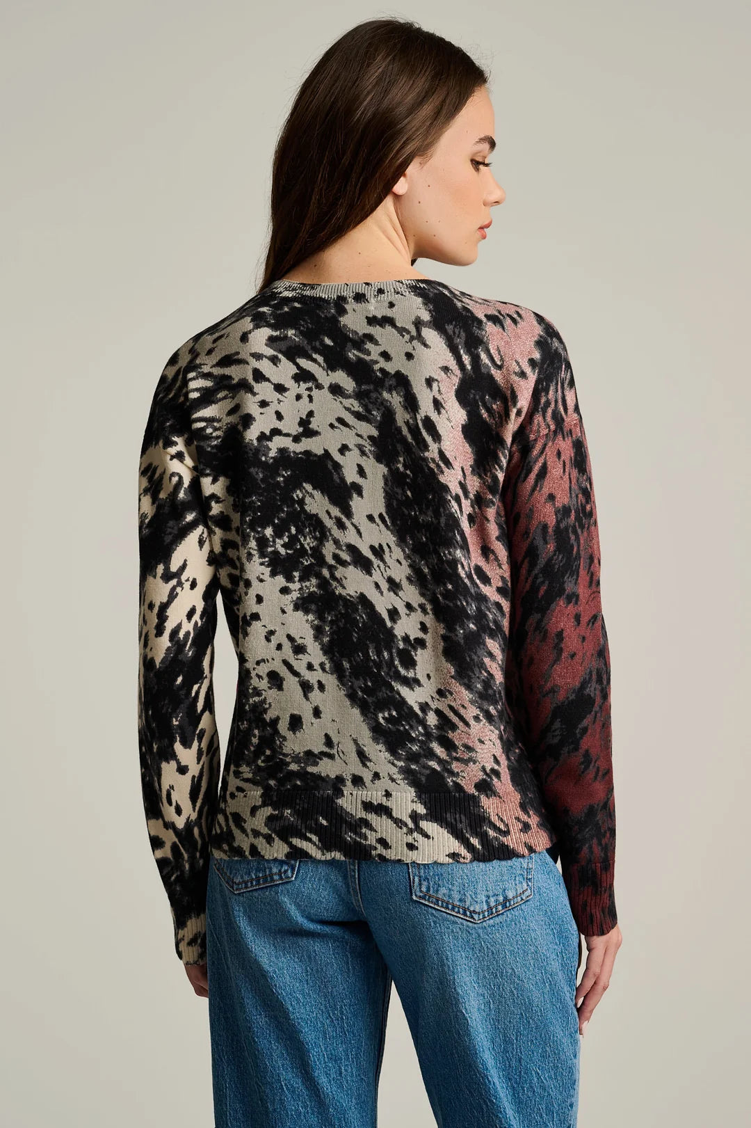 Running Wild Cotton Sweater in  Chocolate Feather Lisa Todd Jilli Boutique Buckhead
