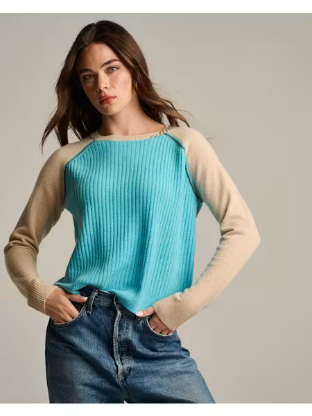 Block Out Cashmere Sweater by Lisa Todd in Blue Magic Jilli Boutique