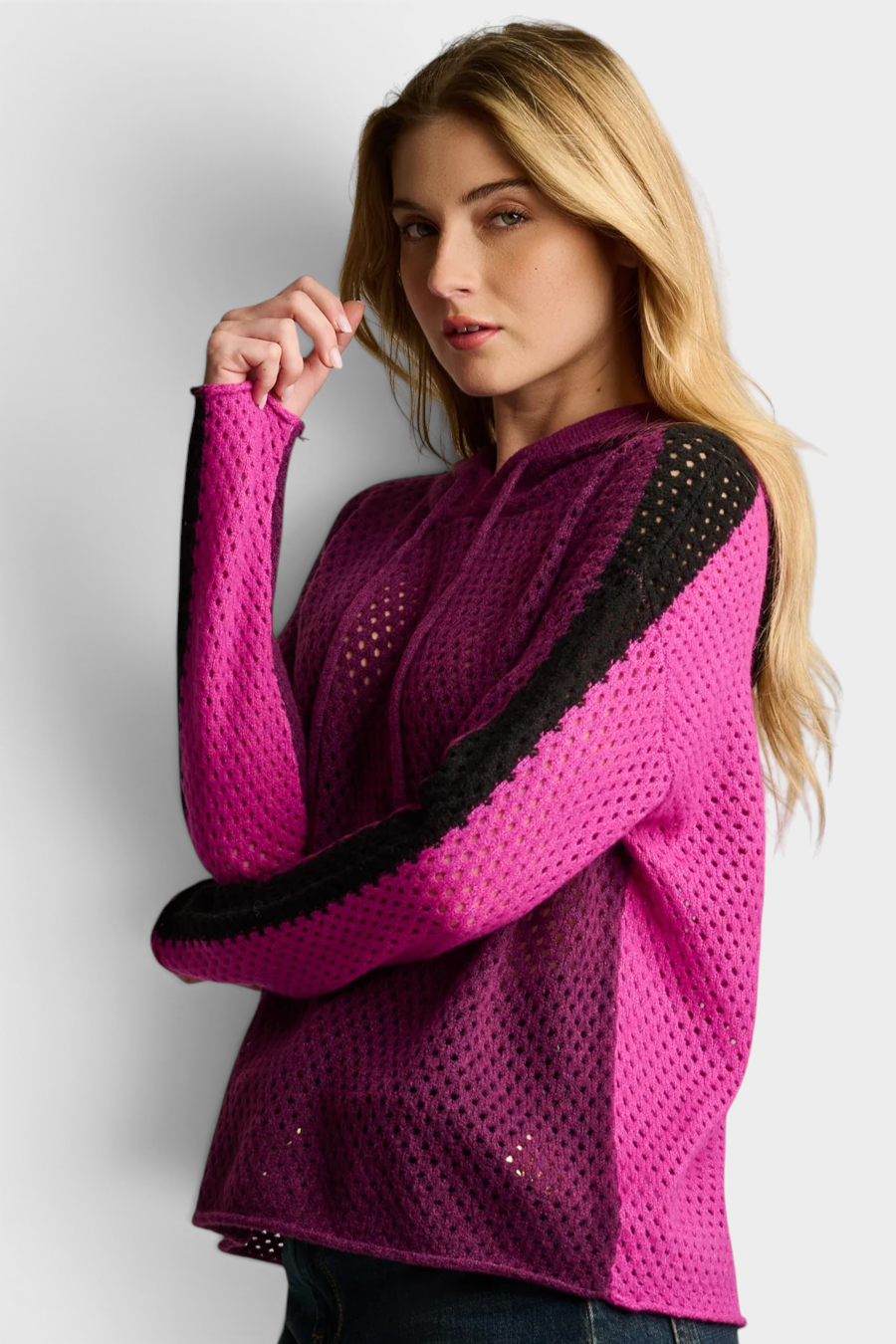 Pop Hoodie by Lisa Todd in Dark Berry Orchid, Jilli Boutique
