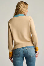 Lisa Todd Pop Posh Sable Cotton Cashmere Polo Jilli Boutique Sweater F265-775