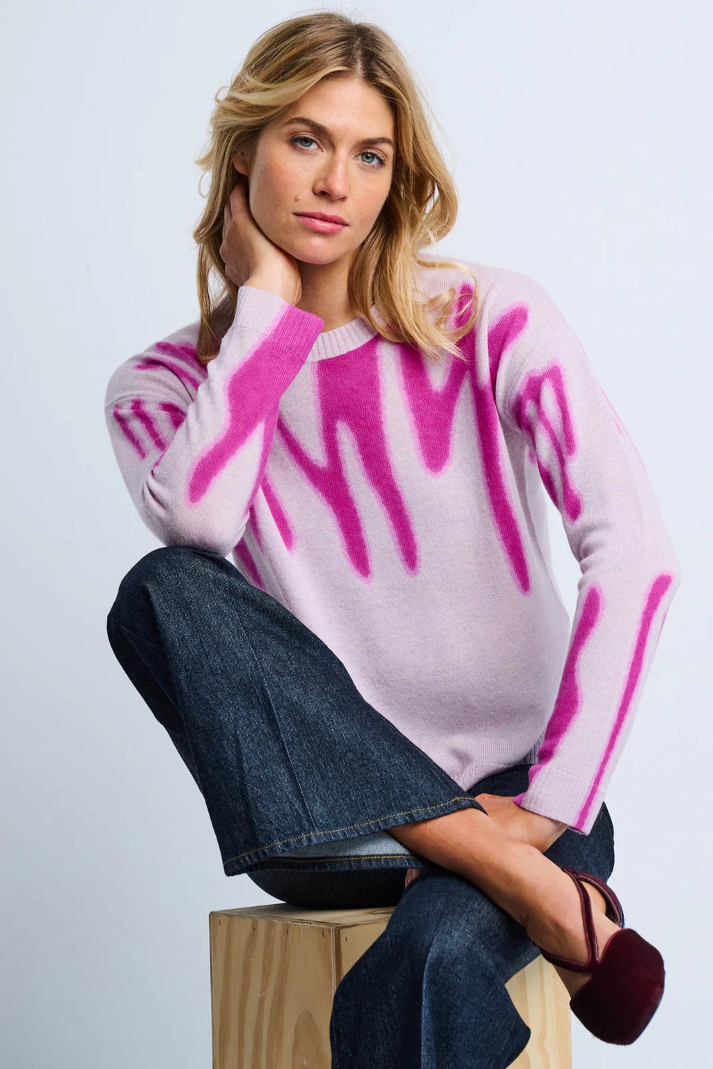 Freeform Sweater by Lisa Todd - Stone