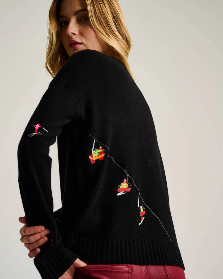 Lisa Todd sweater hit the slopes 