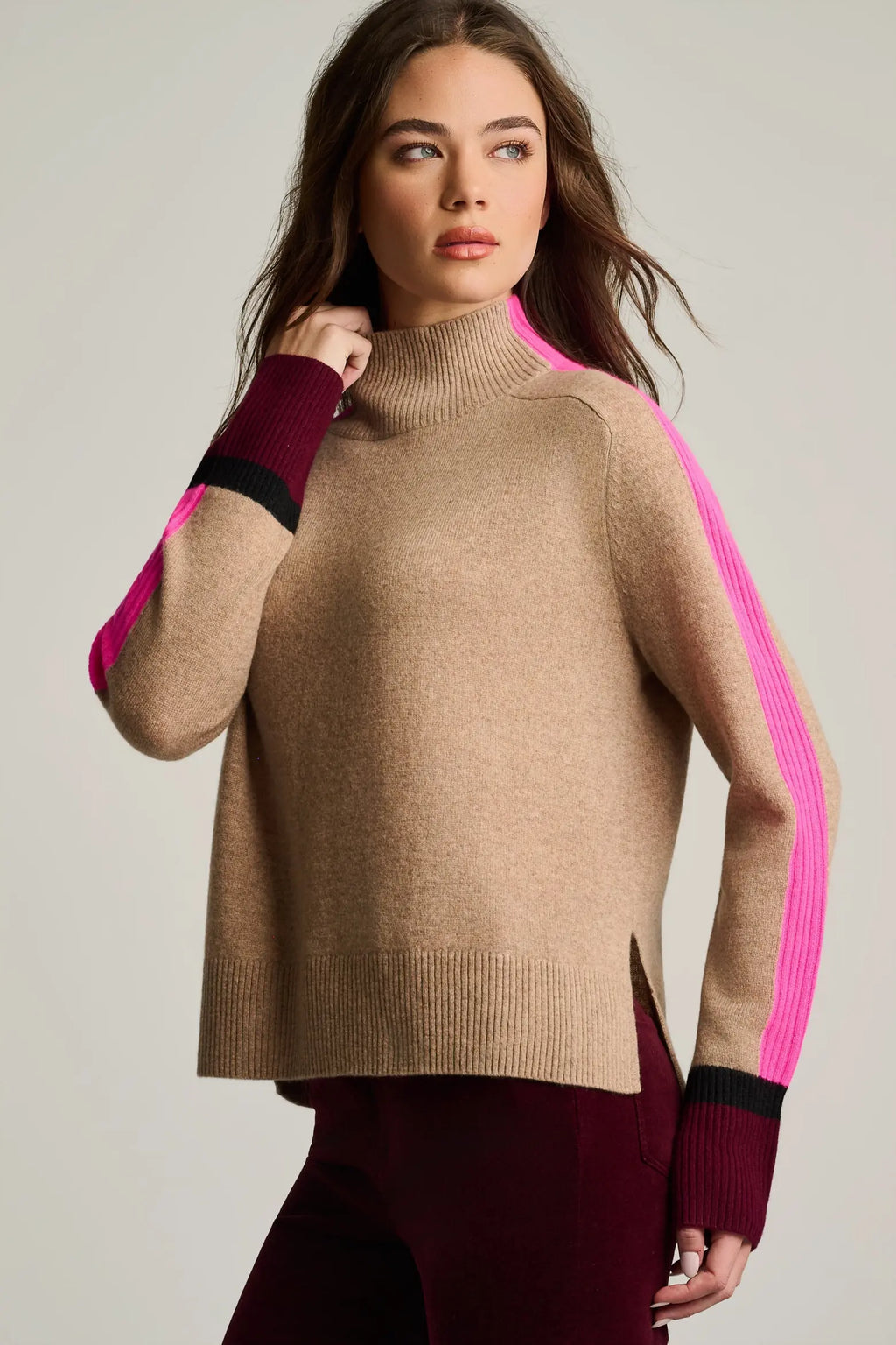 High Spirits Cashmere Sweater Biscuit Lisa Todd Jilli Boutique