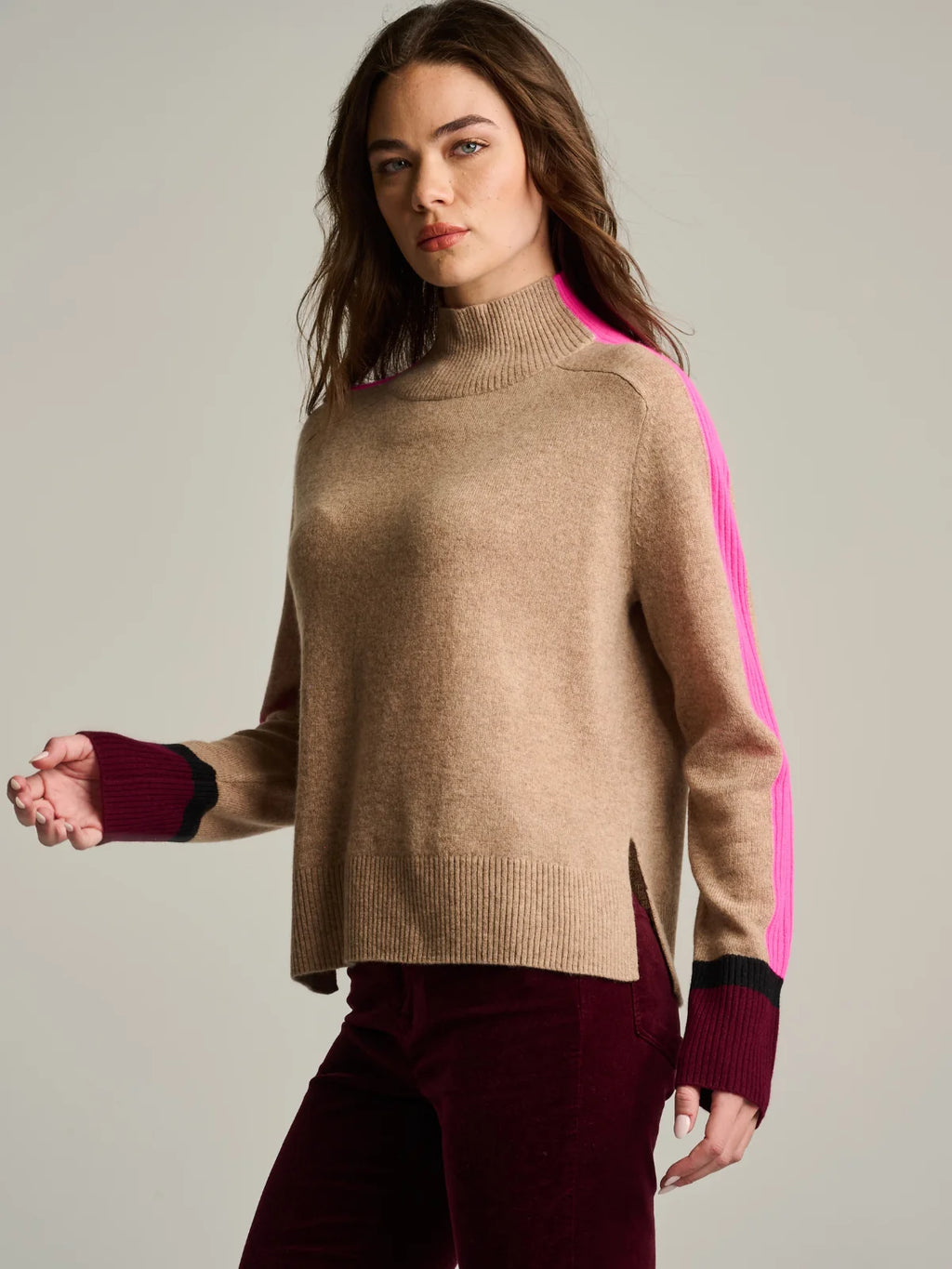 High Spirits Cashmere Sweater Biscuit Lisa Todd Jilli Boutique F26-CA353