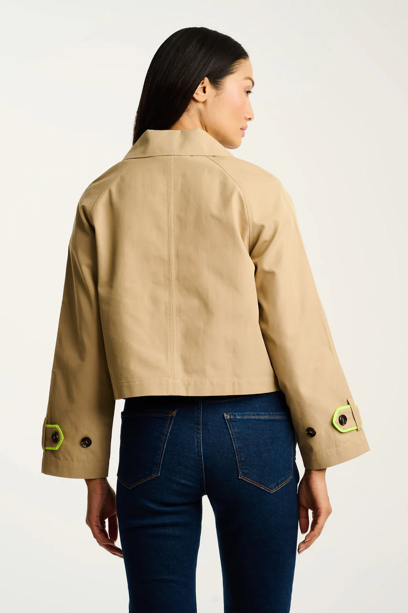 Lisa Todd In Trench Jacket Natural Jilli Boutique Buckhead