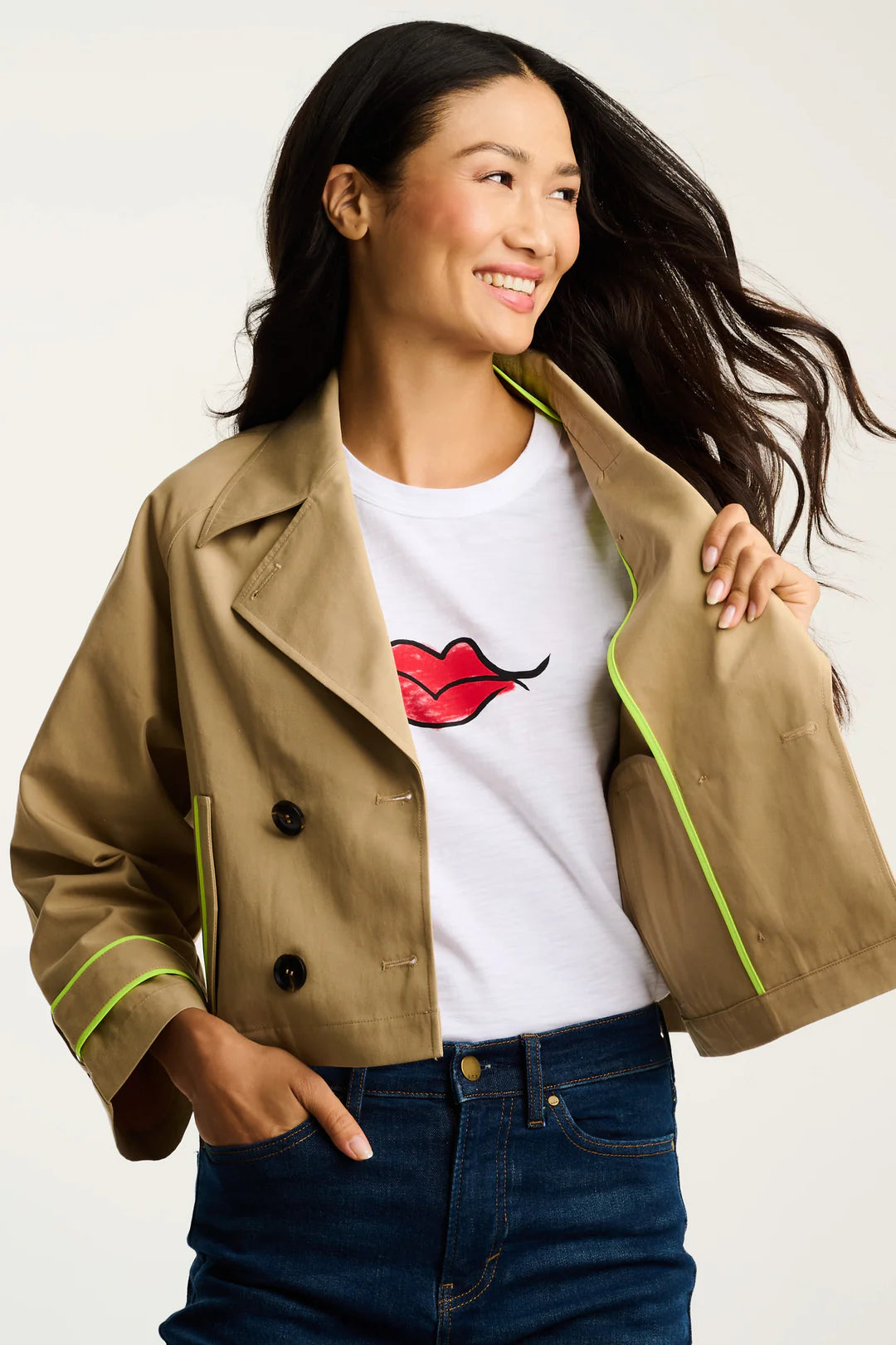 Lisa Todd In Trench Jacket Natural Jilli  S-26-JT133 