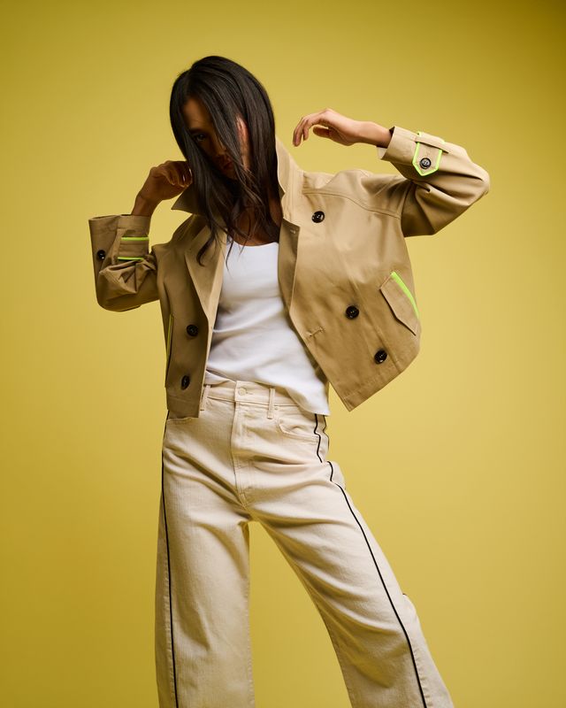 In Trench Jacket Lisa Todd Jilli Natural  S26-JT133