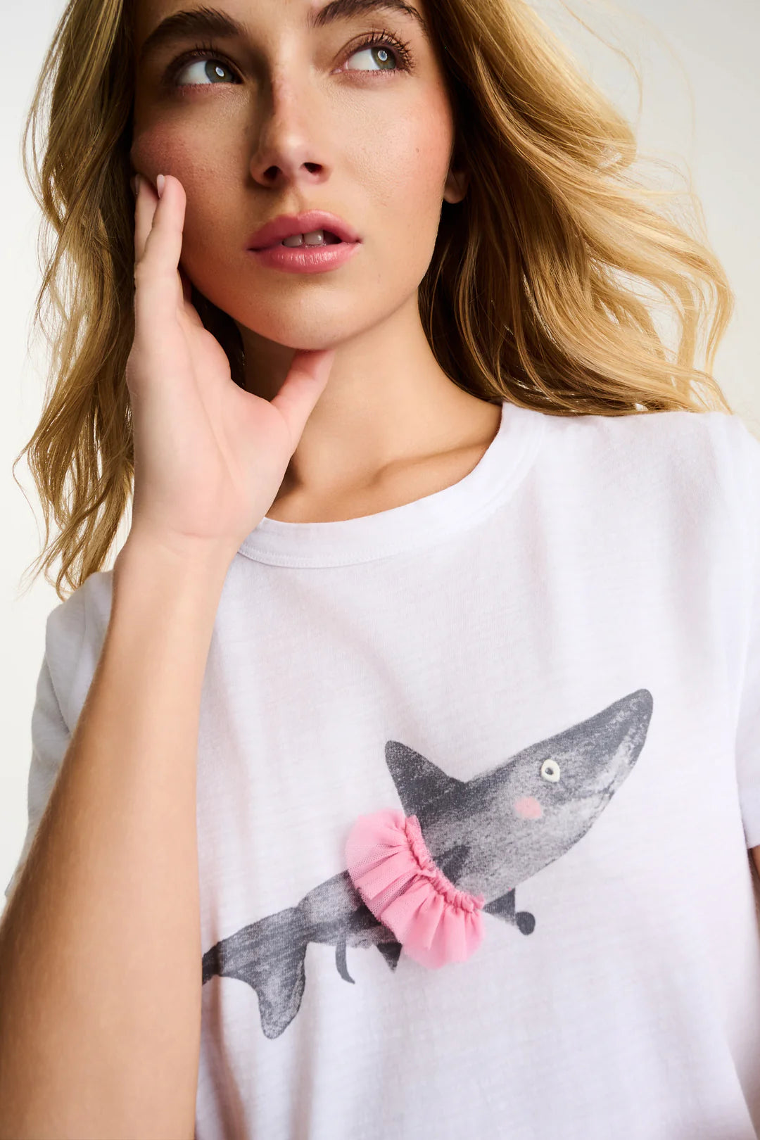 Lisa Todd JAW DROPPING Tee WHITE Jilli Boutique Shirt Cotton