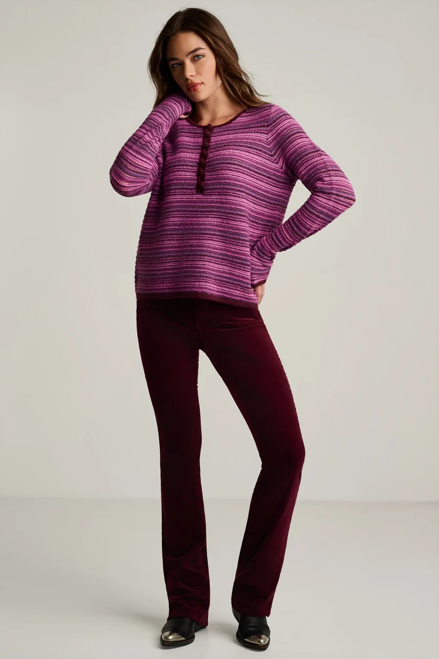 Knit Happens Henley Lisa Todd Jilli Boutique