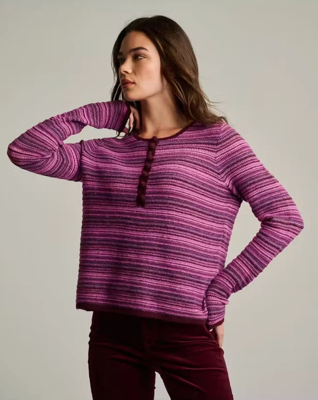 KNIT HAPPENS by Lisa Todd in Pink Berry Sweater Jilli Boutique