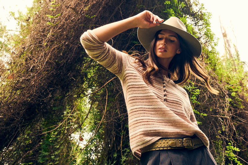 Lisa Todd Knit Happens Henley Oat Jilli Boutique SALE