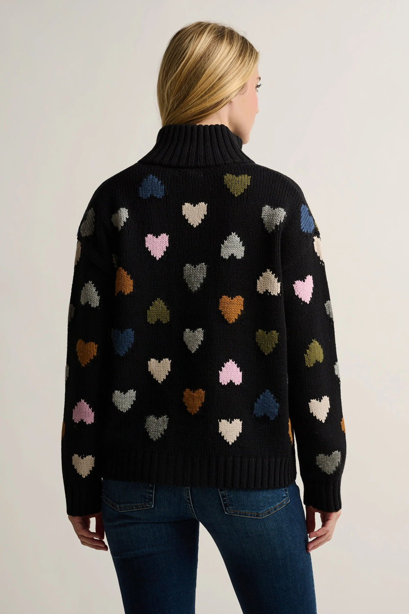 Love Zip Cardigan in Black by Lisa Todd Jilli Boutique Sweater
