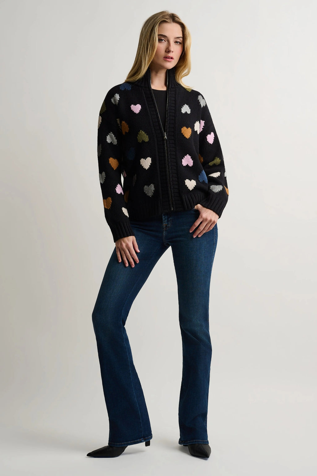 Love Zip Cardigan Black Lisa Todd Jilli Boutique Atlanta
