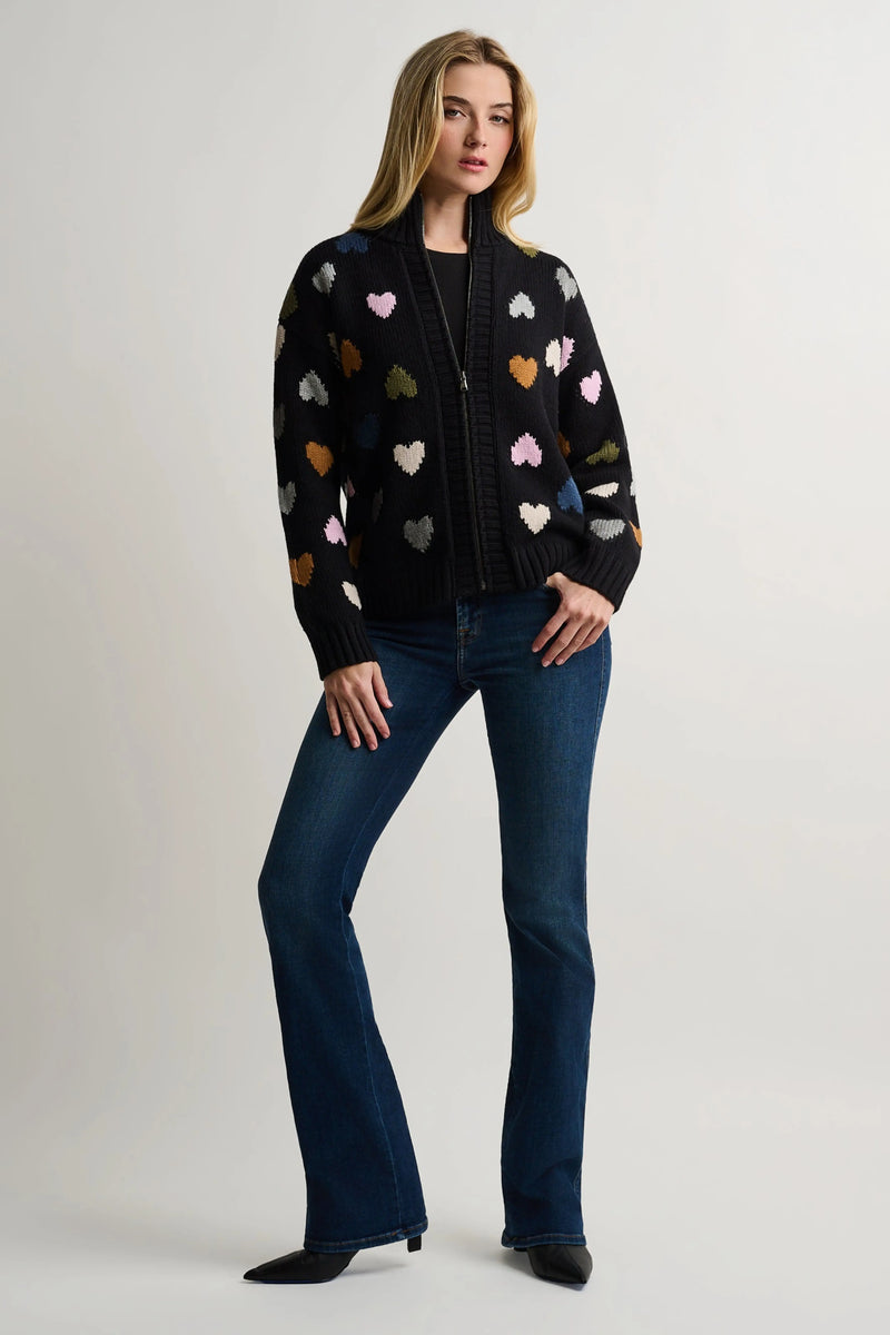 Love Zip Cardigan Black Lisa Todd Jilli Boutique Atlanta