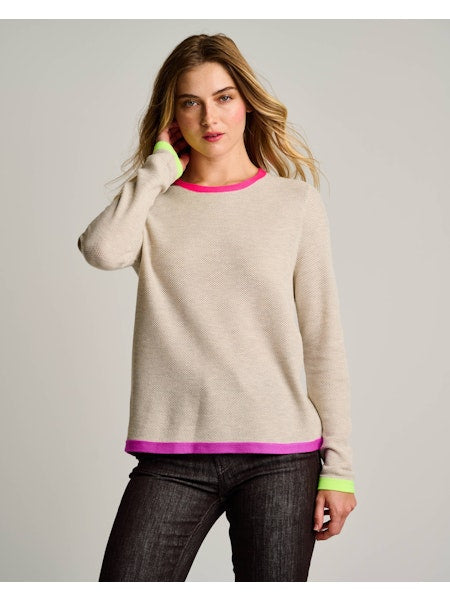 Perfect Pair Sweater Lisa Todd Almond Jilli Boutique Cotton