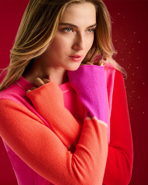 Block Talk Cashmere in Pink Combo by Lisa Todd – Jilli Boutique