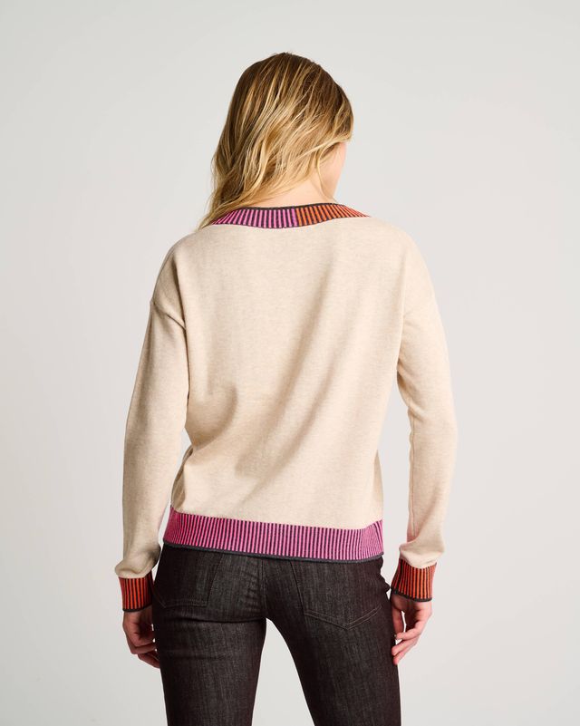 Ribbed and Ready in Almond by Lisa Todd Jilli Boutique R25-C270 cotton sweater atlanta