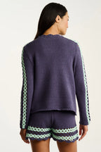 Shore Club Denim Spearmint Lisa Todd Jilli Boutique Cotton Sweater SALE!