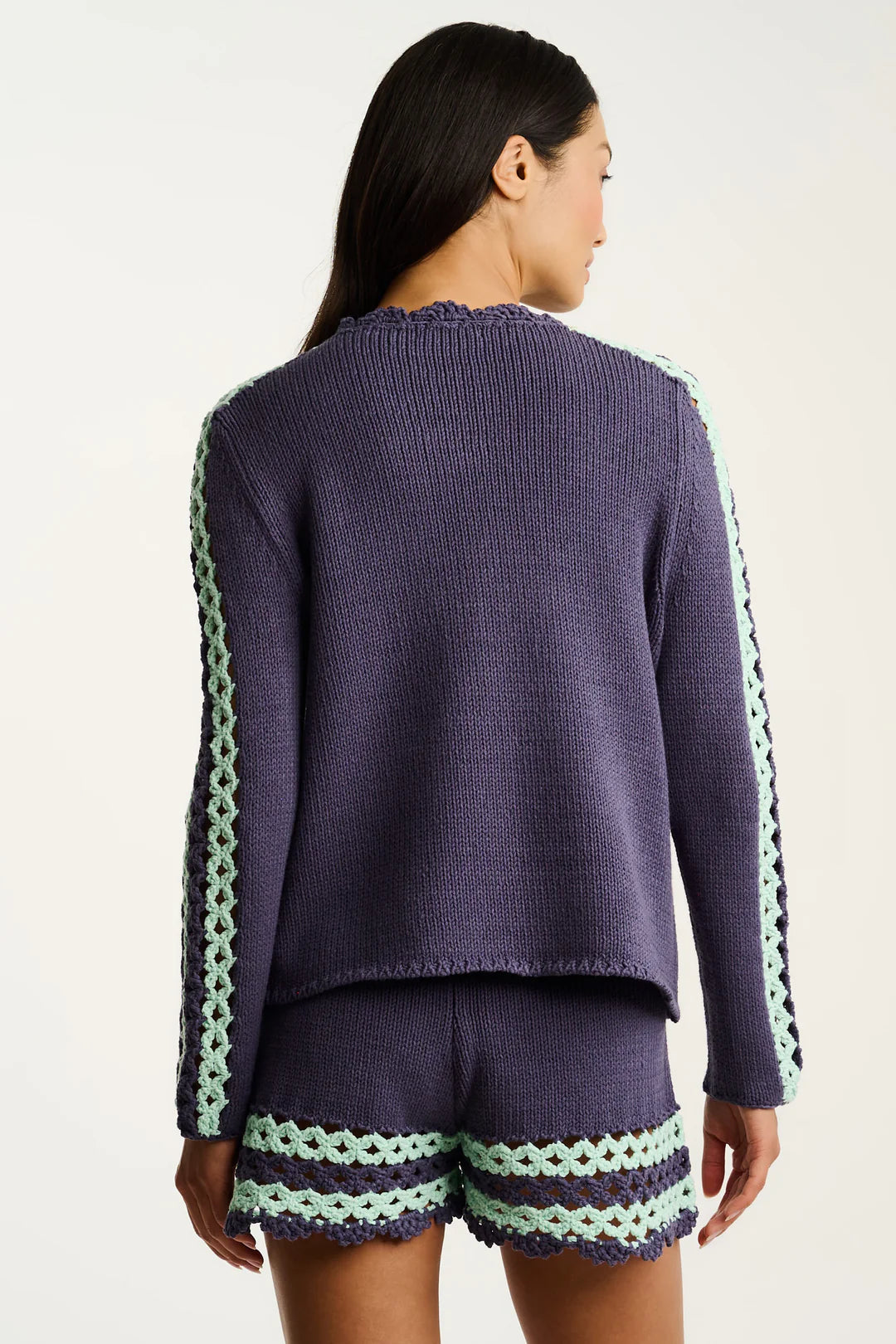 Shore Club Denim Spearmint Lisa Todd Jilli Boutique Cotton Sweater SALE!